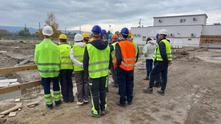 Építkezés látogatás az Iskolában
