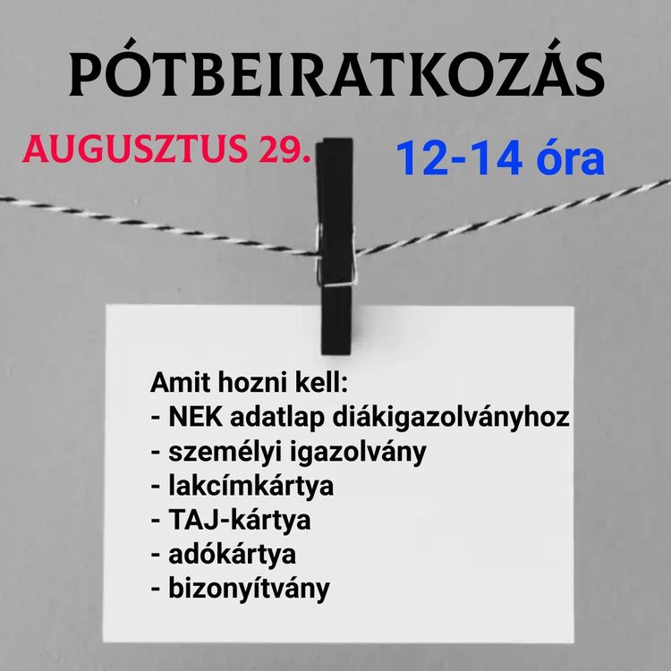 Pótbeiratkozás