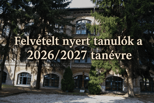 Felvételt nyert tanulók listája 2026/2027 tanévre